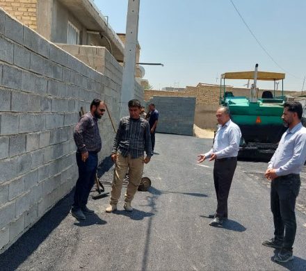 نهضت آسفالت و خداحافظی با کوچههای خاکی در شهر قرهبلاغ – خیابان امام رضا (ع) محلهی بیگاینالو