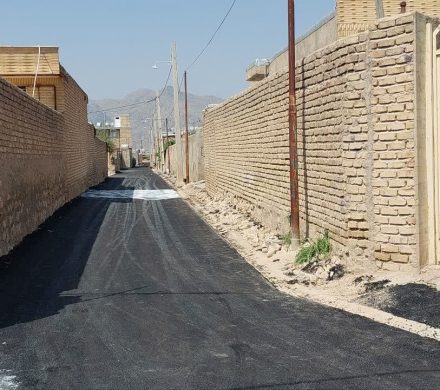 نهضت آسفالت و خداحافظی با کوچههای خاکی در شهر قرهبلاغ – کوچهی شهید باکری محلهی بیگاینالو