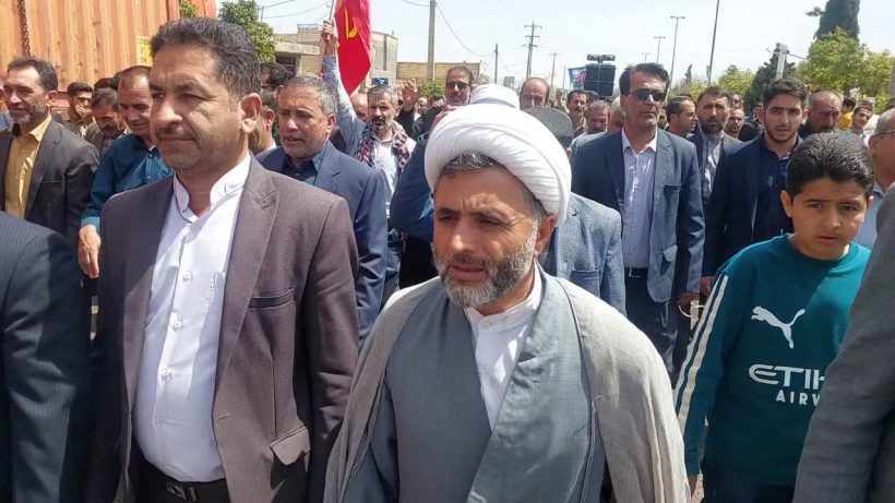 حضور گسترده‌ی اقشار مختلف مردم منطقه‌ی ششده و قره‌بلاغ در مراسم راهپیمایی روز قدس