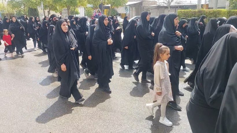 حضور گسترده‌ی اقشار مختلف مردم منطقه‌ی ششده و قره‌بلاغ در مراسم راهپیمایی روز قدس