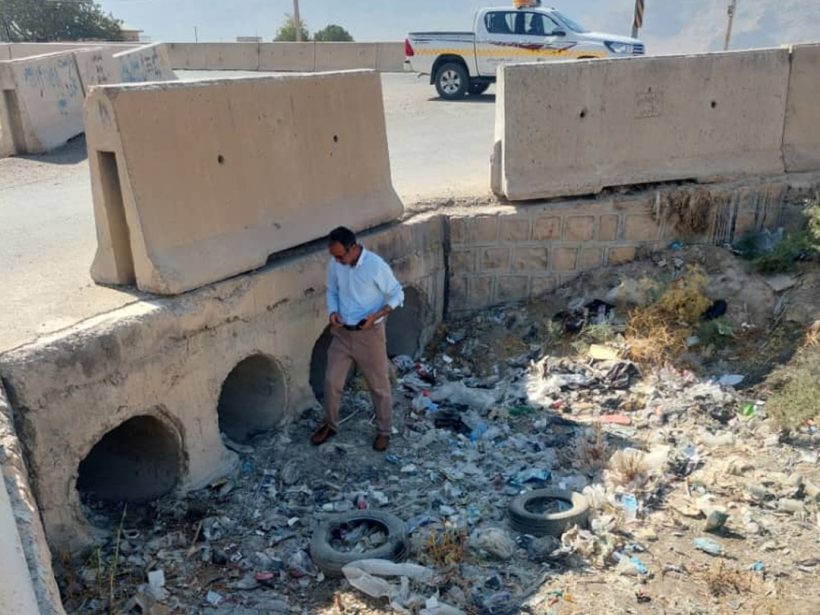 بازدید رئیس اداره راهداری و حمل‌ونقل جاده‌ای شهرستان فسا از شهر قره‌بلاغ